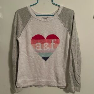 Girl’s 15/16 Abercrombie Kids Heart Sweater